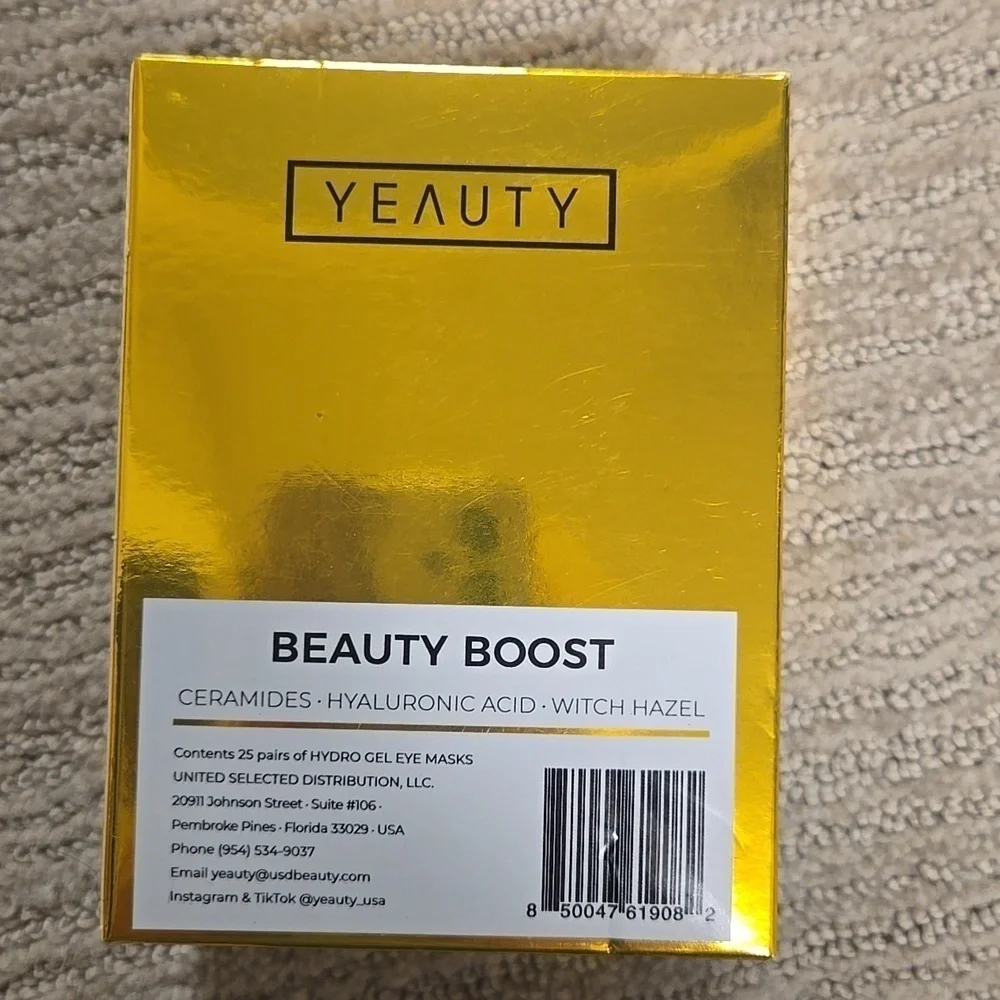 Yeauty Beauty Boost Eye Mask Box of 25 NIB